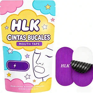 HLK Hipoalergénica Antirronquidos Premium Seda De Bambu Tiras Bucales Para Dormir Cinta Bucal Para Dormir