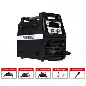 Decapower 220V 200A Economical Semi Automatic MIG MAG MMA ARC Welder CE Certified Household Garage Inverter Welding Equipment