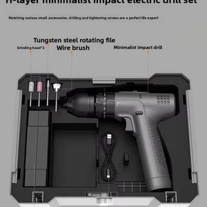 Multifunctional Electric Drill Tool Kit Set, Household Electrician Hardware Maintenance Complete Power Tools Set