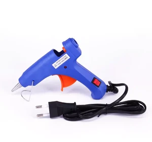 20W Hot Melt Glue Gun With 7MM Transparent Glue Stick Mini Gun Home Electric Heat Temperature Gun Repair Tools Special Stick Kit