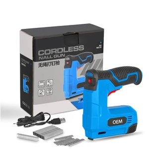Professional 21V Cordless Electric Nail Gun Industrial & DIY Steel Stapler for Finishing Nails Battery Powered