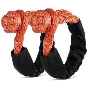 Recovery Soft Shackle with Protective Sleeves for Full-Size Truck Large SUVs Offroad Car 2-Pack