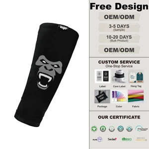 Custom Compression Arm Sleeves Sports Black Sets Cycling Basketball UV Protector Elbow Sleeve Spandex/Polyester
