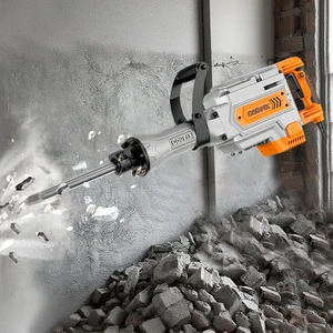 Industrial Heavy-Duty 110V 220V Jack Hammer Electric Pick & Demolition Breaker Set DIY Power Drills Tools