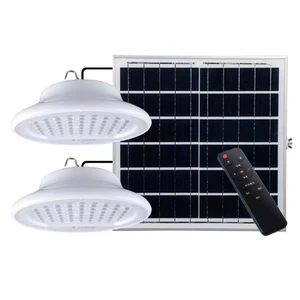 Dimmable LED Solar Garden Pendant Light Outdoor Garage Garden Wall Shed Light for Warehouse Luces Solares
