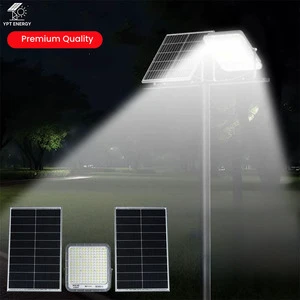 Solar Flood Light Dual Solar Panels Wall Mount Street Garden Security Light High Brightness IP66 Waterproof 60W 1000W 6900LM