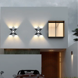 Cross Border X Outdoor Indoor Villa Garden Stairs Balcony Corridor Creative Modern Waterproof Energy Efficient Wall Lamp
