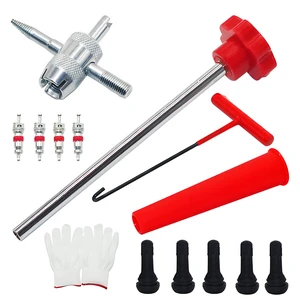 13pcs Installer Tool Kit Metal Tire Car Puller Wheel Tire Remover with T-Hook Replacement for Motorcycle Accessories