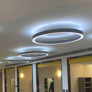 Hlinear L4060-C-U-D450 Direct&Indirect Series Circle Light Suspended Ring Chandelier LED up and Down Lighting Luminria Circular