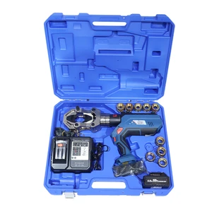 ECT-15050 15T Battery Hydraulic Cable Crimper LCD Display 630mm2 Cu 50mm Stroke 360° Rotation Die Adapter Tool