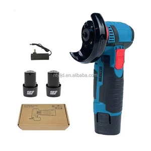 Portable 12V Cordless Mini Angle Grinder DIY Grade Battery Operated Slide Trigger Switch Brushed Motor 1.2AH