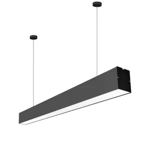 IP44 LED Linear 4FT 50W/40W/30W Aluminum/Iron Office Light Fixture Suspension Hanging 2-Year Warranty for Shop Basement Dining