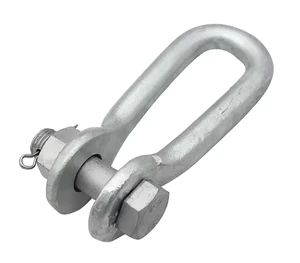 Steel Hot Dip Galvanized U-type Shackle U Clevis for Electric Power Cable Accessories