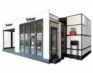 Tricar Heating System LED Lighting Tricar Paint Room For Auto Body Shop Car SUV 7m Car Paint Spray Booth Baking Oven