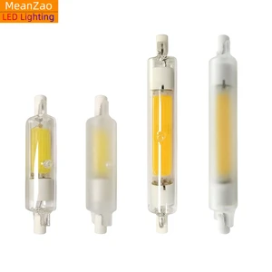 Deep Dimming no flicker-free LED COB glass R7S Bulb Light horizontal plug Lamp double-ended 78mm 10W 118mm 20W tube
