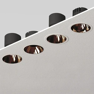 LED Deep Cup Anti-Glare Recessed Glossy Black Cup Hotel Living Room Black and White Ultra-Bright COB Spotlights