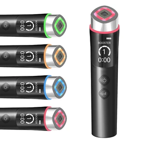 Age-R Booster Pro 6 in 1 Total Care LED Therapy Device for Enhanced Absorption Radiance Elasticity Facial Contouring Pore Care