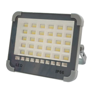Solar-powered LED IP66 Portable Rechargeable Floodlight, Outdoor Camping Light, High-power Ultra-bright Emergency Lighting