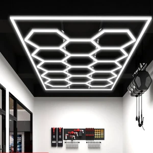 Wholesale Honeycomb Hexagon LED Garage Lights for Car Parking & Workshop IP54 Rated AC 110-240V CRI90 White
