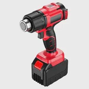21V Max Lithium-ion Battery Hot Air Gun Kit Variable Temperature Settings Mini Rechargeable Portable Cordless Heat Gun