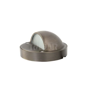Die-Cast Brass LT2601 Low Voltage 12v AC/DC Half Moon Outdoor LED 12v Recessed Deck Lights With G4 for Outdoor Lighting Systems