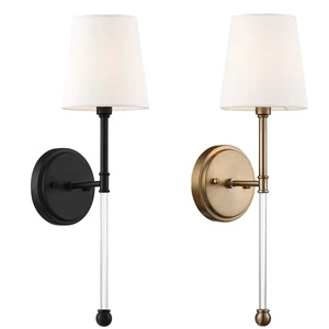 Cross border new American glass rod wall lamp retro bedroom, living room, study, hallway, foyer, bathroom, bedside lamp