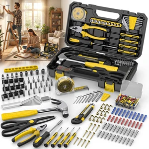 122-Piece Home Tool Kit Heavy-Duty Hand Tool Set with Storage Case for DIY, Repair, Furniture Assembly & Home Maintenance