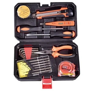 10PC Electrician's Tool Kit Hand Tools Hardware Tool Box Carbon Steel Knife Hardware Set Electrician Car Repair Toolbox