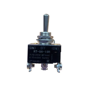 Renew RT-S6-15B 3-Pin Toggle Switch 6A 250 VAC Screw Terminal SPDT On-Off-On Product