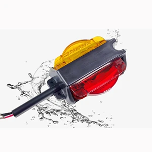 10V-30V 14 LED Truck Tail Light Trailer Truck Modification Safety Warning Light Truck Safety Contour Edge Light Accessories