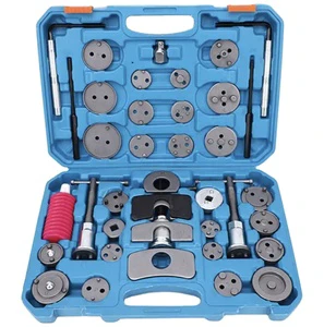 50 Pcs OEM Auto Repair Tools Adaptors & Caliper Keys Brake Caliper Piston Wind Back Tool Kit with Hard Case