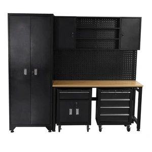Garage Tool Cabinets Mobile Heavy Duty Workshop Storage Metal WorkBench Mobile Tool Trolley Workstation Combination Tool Chest