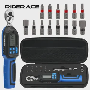 RIDERACE Professional Digital Torque Wrench Set 1/4