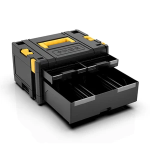 Professional Supplier Stackable Drawer-Loaded Tool Box for Power Tools Hardware Storage OEM Customizable Case
