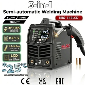 YIJIU 145A MIG Welder Safety Protection 3 in 1 Welder FLUX MIG/Lift TIG/ARC Multi-Process Mig Welder 110V DC Welding Machine