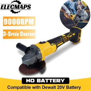 Professional Grade 21V Cordless Brushless Angle Grinder Rechargeable Lithium-ion for Metal Wood Cutting Grinding