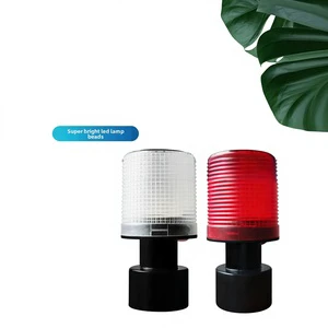 Solar Powered Reflective Safety Warning Flashing Lights for Road Construction Ship Fenced Areas