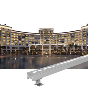 High-end Aluminum Hotel LED Wall Washer Light IP65 Waterproof DMX512 RGB/RGBW 12W for Facade Contour Exterior Decor Lighting