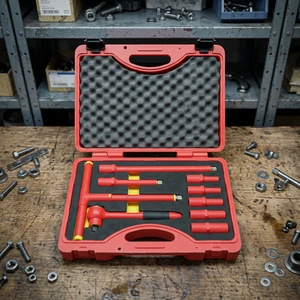 9pcs/set VDE-GS Hand Operated OEM Insulated Tool Set with Chrome Vanadium Steel and Blow Molding Case