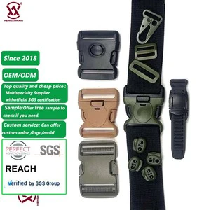 Custom Multi-colored Colorful Heavy Duty Plastic Tactical Belt Buckles Molle Clip Pa Dual Adjustable Tactical Buckle