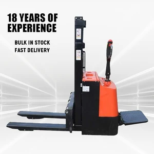 OEM ODM 2-Ton Portable Electric Reach Stacker With Retractable Forks And 3-6m Lift Height