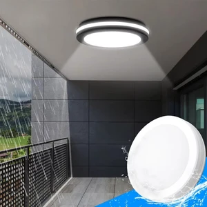 Factory Sale Ceiling Lamp 3000K/4000K/6000K Adjustable LED Tri-proof Light, Led Waterproof Wall Light Surface Mount