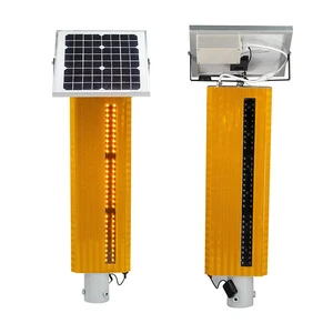 Solar Synchronous Flashing Contour Light Edge Anti-Fog High-Intensity Prismatic IP66 Rated Plastic ABS PC Reflective for