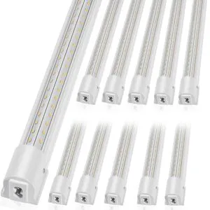 10-Pack 4FT 40W LED Linkable Shop Light Fixture 6500 LM Ceiling Lights with 59V Power Cords ON/OFF Switch Linear Light Product