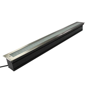 36W RGB 4000K IP68 Waterproof Outdoor Linear Light 24V Tempered Glass Stainless Steel for Garden Landscape 36W Indoor Lighting