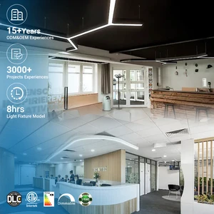 Halcon Wholesale Office Hotel Mall Dimming Lighting Modern Simple Style 4ft 30w 40w Led Linear Light