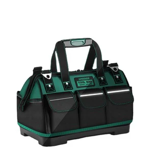 Heavy Duty Tool Bag 15-Inch, 16-Pocket Portable Tool Box Organizer Storage, Tactical Tote Bag With Large Zipper