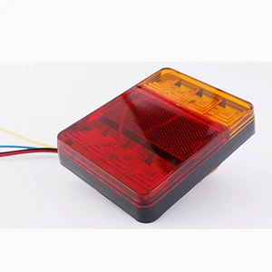24V 8LED Trailer Tail Lights Trailer Taillights Truck Taillights Safety Contour Edge Lights Accessories