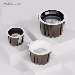 Ultra-thin Anti-glare Embedded LED Spotlight Low Ceiling Opening 7.5cm Household Living Room Borderless Led Downlight