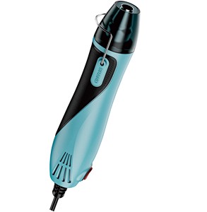 Portable Mini Heat Gun Machine Dual Speed Airflow Fast Heat Hot Air Gun For DIY Crafts, Shrinking And Drying, Blue